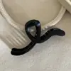 Diseño líneas geométricas parte posterior de la cabeza recogido pinza para el cabello femenino hielo transparente combinable horquilla de alta gama tocado pinza grande de tiburón
