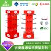 Dongguan Super Factory Processa Displays de Balcão Personalizados de Papelão Ondulado com Ganchos Giratórios de Quatro Lados e Prateleiras de Papel para Cabos de Dados
