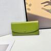 Cartera de cuero para mujer de piel de vaca de capa completa con cremallera, monedero con cremallera, una generación de cuero largo para mujer