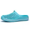 Zapatillas personalizadas de moda de verano para hombre, para exteriores, talla grande, de playa, con agujeros, puntera cerrada, de importación, zapatillas de media caña, sandalias de moda