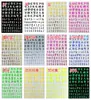 XF3359 Texto en inglés 12 colores retro letras en inglés pegatinas para uñas pegatinas para uñas accesorios para uñas