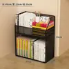 Estantería rodante con ruedas para almacenar libros, adecuada para estudiantes, uso doméstico y como estantería pequeña o estante de almacenamiento de pie junto a un escritorio