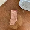 Calcetines Vimood para Niñas, Nuevo Estampado Floral de Otoño con Bordes Fruncidos, Lindos Calcetines hasta la Pantorrilla para Niños, Calcetines de Algodón para Bebé