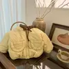 Chaqueta acolchada de algodón para niñas, nuevo estilo de invierno, ropa infantil estilo coreano, abrigo acolchado de algodón con forro polar y engrosado, chaqueta acolchada cálida para niñas y bebés