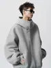 Sudadera con Capucha Cardigan Pesado Americano para Hombre Otoño e Invierno Nueva Marca Trendy de Calle Alta Holgada Chaqueta Versátil Casual de Gama Alta