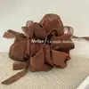 Estilo coreano gasa de nieve anillo para el pelo de intestino grueso cuerda de corbata de lazo retro flor para la cabeza red para el pelo dulce temperamento cuerda de corbata todo partido