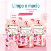 Atacado de fábrica fácil limpeza brilhante perfume detergente para a roupa saco 500g planta cor cuidados cuidados com as mãos suave remoção de manchas limpeza profunda