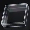 Caixa de joias de viagem plástico transparente caixa pequena caixa tipo caderno quadrado armazenamento pulseira embalagem para estudante suprimento infantil