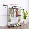 Estante para Secar Ropa de Pie Yaruifan con Doble Barra Telescópica, Altura Ajustable, Carrito Móvil para Ropa, Diseño Reforzado y Simple