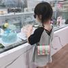 Bolsa Infantil 2022 Verão Nova Bolsa Transversal Contraste de Cores Mini Bolsa Cambridge Moda Versátil Bebê Princesa Bolsa Pequena