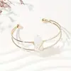 Pulseras de Moda Europeas y Americanas Talladas de Cristal Natural de Doble Punta de Venta Caliente Transfronteriza, Joyería de Pulsera Hecha a Mano Simple y Personalizada