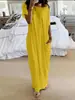 Amazon Transfronterizo 2026 Primavera/Verano Nuevo Vestido de Casa para Dormir de Color Sólido con Mangas de Murciélago Vestido Diario Holgado para Mujer