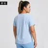 2026 Verano Talla Grande Deportivo Secado Rápido Manga Corta Top Deportivo Mujer Running Fitness Yoga Camiseta