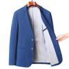 Traje pequeño de algodón para primavera y otoño 2024 Traje casual para hombre Algodón elástico transpirable Traje casual individual Chaqueta delgada y moderna