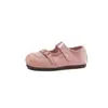 Sapatos de balé com sola macia para meninas, nova coleção outono 2026, perfeitos com vestidos, sapatilhas Mary Jane com detalhes de fivela, sapatinhos de couro da moda