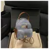 2025 Nueva Tendencia de Otoño Moda de Viaje Simple y Elegante Cadena Hombro Único Doble Hombro Mini Mochila Bolso de Mujer