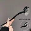 Pasador de Madera Nuevo Estilo Chino Pasador de Pelo Estilo Antiguo Pasador de Pelo para Mujer Alta Calidad Sentido de Suzuki Orquídea Estilo Nacional Combinación Falda de Cara de Caballo Pelo Pasador de Pelo