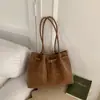 Bolso Tote Nuevo Primavera 2026, Bolso Grande Casual Retro Personalizable, Bolso de Hombro Texturizado Simple de Moda para Mujer