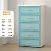 Gabinete de Almacenamiento tipo Cajón Ancho Estilo Europeo 18/38/58, Gabinete de Almacenamiento de Plástico Multicapa, Gabinete Móvil para Almacenamiento de Snacks y Juguetes