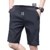 Fabricante de Origem Shorts Casuais Masculinos Verão Novo Estilo Coreano Solto Elástico Recorte Etiqueta Calças de Praia
