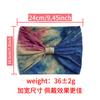 Banda elástica para el cabello de 18 cm de ancho con efecto tie-dye, ideal para yoga, deportes y absorción del sudor, estilo europeo y americano.