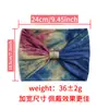 Diadema Tie-Dye Versión Amplia Europea y Americana de 18 cm de Ancho, Diadema Deportiva de Yoga Color Arcoíris, Diadema Elástica Absorbente de Sudor para Mujer