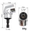Punta de Esquina de 105 Grados para Taladro, Ángulo Recto, Punta Giratoria para Tornillo, Venta Directa del Fabricante, Mango Hexagonal, Taladro Eléctrico, Lote Giratorio