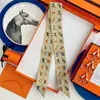 Lenço de Seda Twill para Amarrar em Bolsas, Lenço de Seda Pequeno Original, Padrões como Nuvens, 100% Seda de Amora, Elástico de Cabelo de Seda Genuína, Fita