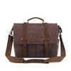 Suministro directo de fábrica, bolso de hombro portátil de viaje retro para hombre, mochila cruzada de lona encerada al óleo resistente al agua y al desgaste para hombre