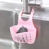 Cesta de drenaje para fregadero de cocina, bolsa colgante, soporte para esponja de grifo, organizador de fregadero para lavar platos y verduras, cesta colgante de almacenamiento sin perforación