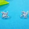 Pendientes E436 con circonitas cuadradas y diamantes de imitación, joyería al por mayor