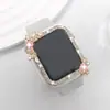 Capa protetora para relógio inteligente com strass de desenho animado é adequada para Apple Watch 38/40/41/42/44/45/4