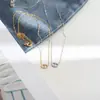 Collar con colgante de nariz de cerdo de acero de titanio, estilo minimalista de nicho transfronterizo, accesorios europeos y americanos para mujer, cadena para la clavícula de moda versátil, lujo ligero