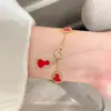 2025 nuevo exquisito pulsera de calabaza de lirio blanco luna pulsera de diamante de alta calidad diseño de nicho de lujo ligero