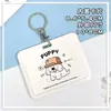 Porta-Cartão Horizontal Divertido de Filhote de Cachorro Cartão de Refeição Estudantil do Campus Cartão de Acesso Bolsa Capa Protetora para Cartão de Retirada de Criança Pequena e Idoso