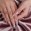 Comércio Exterior Europeu e Americano Venda Quente Nail Art, Unhas Espelhadas Cromadas, Unhas Longas Pontiagudas no Estilo Hot Girl, Unhas Usáveis no Atacado
