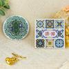 Yibo Coaster Cerámica Cultural y Creativa Absorbente de Agua Aislante Ladrillo Flor Antideslizante Corcho Diatomeas Barro Té Coaster Venta al por Mayor