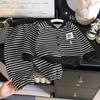 Conjunto de Moletom Infantil Outono Nova Roupa Roupas de Fora para Meninos Roupas de Bebê Roupas de Fora para Meninas Conjuntos Roupas Infantis Listradas