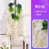 Decoração de Trepadeira Pendurada no Teto com Flores Artificiais de Glicínia, Trepadeira Artificial de Flores Lilás, Guirlanda Densa de Flores para Painel de Casamento