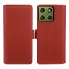 Aplicable a MOTO Edge 70 5G Piel-sensación Cuero Funda tipo libro Porta Tarjetas Soporte Anti-caída Negocios