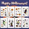 2 8 Sin Repetir Clásico Halloween Goo Tarjeta Pegatina Vampiro Fantasma Zombi Momia Bruja Calabaza Pegatina