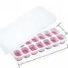 Bandeja de Hielo de 14 Compartimentos Transfronteriza, Caja de Hielo, Molde para Cubitos de Hielo, Refrigerador, Caja de Almacenamiento de Hielo Doméstica de Gran Capacidad con Tapa, Cubitos de Hielo Congelados, Venta al por Mayor
