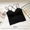 Nueva ropa interior de verano de seda de hielo con espalda cruzada, sexy, con almohadilla para el pecho, push up, sin aro de acero, cómoda y suave.