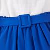 Ropa para Niños Baoxin Transfronteriza Nuevo Verano Conjunto de Tops con Tirantes de Hombro Asimétrico para Niñas Pequeñas y Medianas + Pantalones Cortos con Cinturón + Sombrero