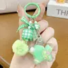 Llavero de botella de arena movediza con forma de estrella de dopamina rellena de aceite, colgante exquisito para bolso, decoración para mochila de estudiante, venta al por mayor de llaveros