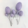 Accesorios para Manualidades de Pascua Transfronterizos Color Caramelo Huevos de Globo de Espuma Decoración para Pastel Accesorios DIY 2-6cm