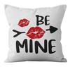Funda de almohada serie Día de San Valentín amor Cupido atraviesa corazón funda de almohada regalo hogar festivo funda de cojín