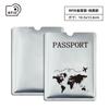 Portatarjetas antirrobo lámina de plata portatarjetas rfid anti-escaneo estilo ins anti-desmagnetización lámina de aluminio láser protector nfc portatarjetas