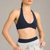 Sujetador de Yoga Cruzado con Cuello Halter para Mujer, Absorbente de Sudor, Secado Rápido, Sujetador Deportivo para Correr, Adelgazante y Moldeador, Hermoso Top de Fitness para Espalda