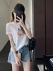 Camiseta Estilo Coreano Emagrecimento Bordada Fofa Pet Reduzir Idade Desenho Animado Solta Casual Manga Curta Feminino Verão Novo H072001